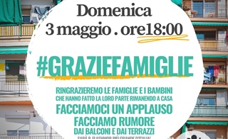 Flashmob del Forum delle Associazioni Familiari "Grazie Famiglie"